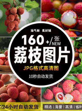 高清JPG荔枝图片妃子笑白色果肉果皮果壳热带新鲜水果摄影照素材