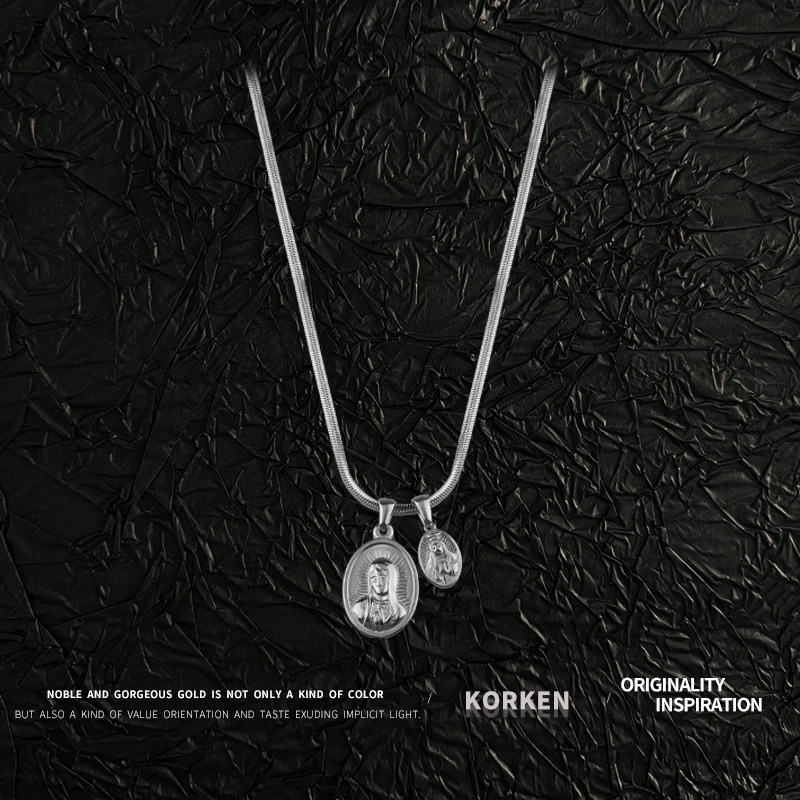 小众轻奢金色人像项链女高级设计感新款锁骨链简约气质配饰不掉色