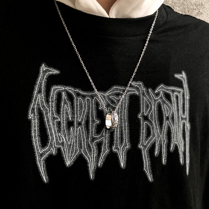 KORKEN百搭潮可转动钛钢情侣戒指