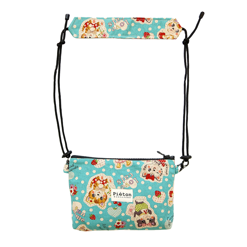 HUJI斜挎包猫猫小印花