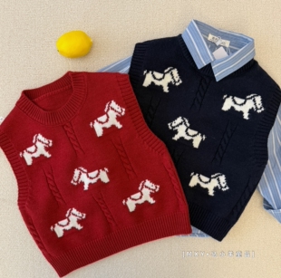 儿童百搭马甲~春季日系男女童日系可爱幼儿园坎肩马夹宝宝背心潮