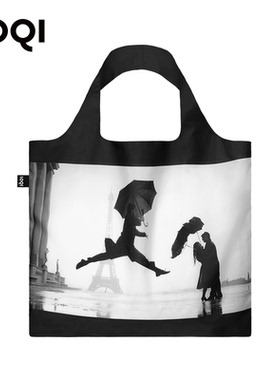 德国LOQI时尚环保购物袋收纳三件套ELLIOTT ERWITT巴黎埃菲尔铁塔