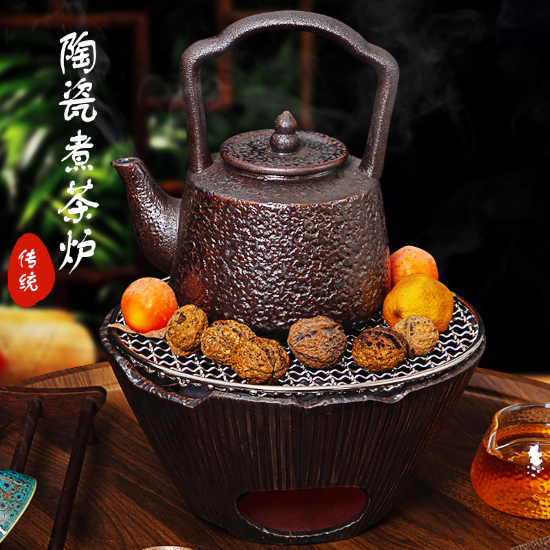 手工复古围炉煮茶的炉炭火炉具