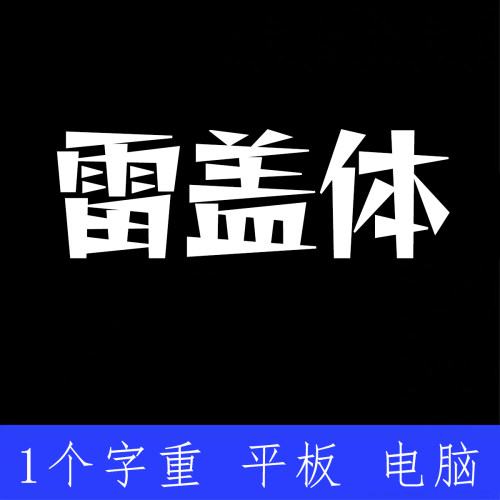 雷盖体 ttf格式Win/Mac/Procreate字体包中文简体AI/PS