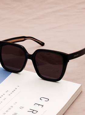 佘诗曼同款墨镜女复古大框显脸小防紫外线太阳眼镜 Midnight S11