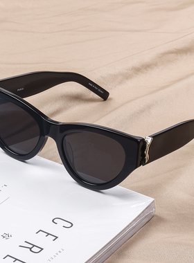 大牌SLM94显脸小高级感猫眼墨镜