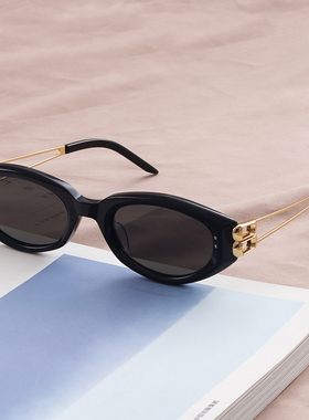 25新款欧美风猫眼墨镜女近视防紫外线开车专用小框太阳眼镜板材框