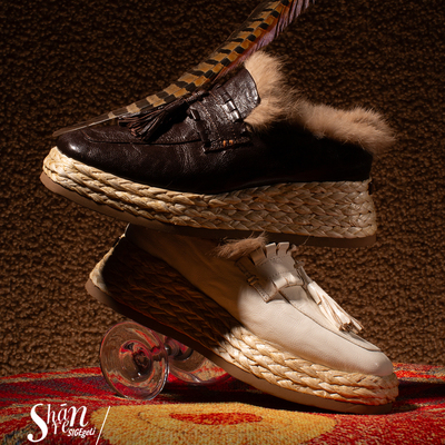 ShānRen设计款 真兔毛厚底包头拖鞋女外穿 内增高穆勒半拖毛毛鞋