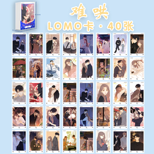 难哄精美拍立得lomo卡 周边40张留言小卡片贺卡 温以凡桑延二次元