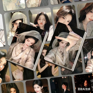 新款 鞠婧祎高颜小卡55张写真周边纯欲应援卡三寸圆角LOMO卡明信片