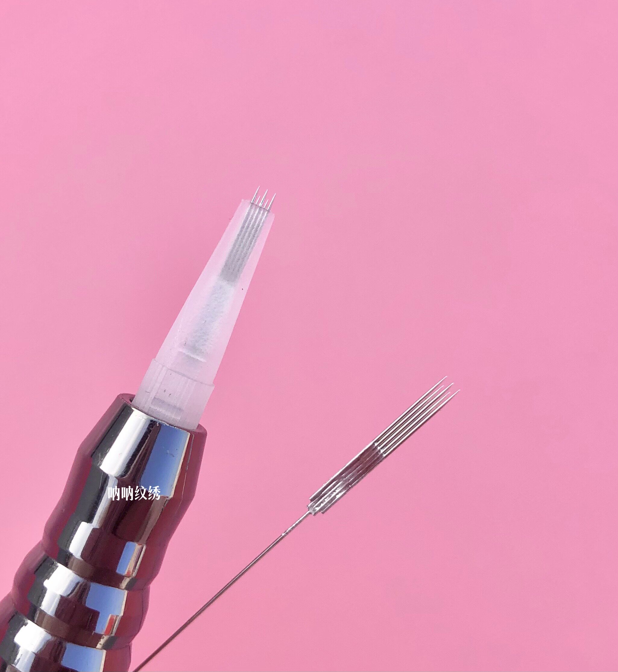 纹绣牛叉针点刺唇部雾眉眼线半抛机仪器快速漂唇三叉针鱼尾针机器