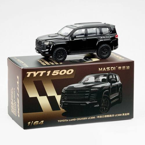 新品麦思迪1：64丰田酷路泽LC300中东版黑金刚合金汽车模型收藏