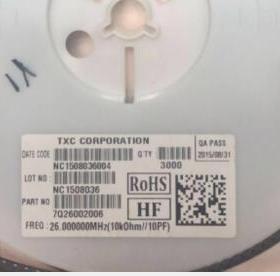 3225 26M TCXO晶振7Q26001001温补贴片晶振 TXC 26MHZ 7Q26000018