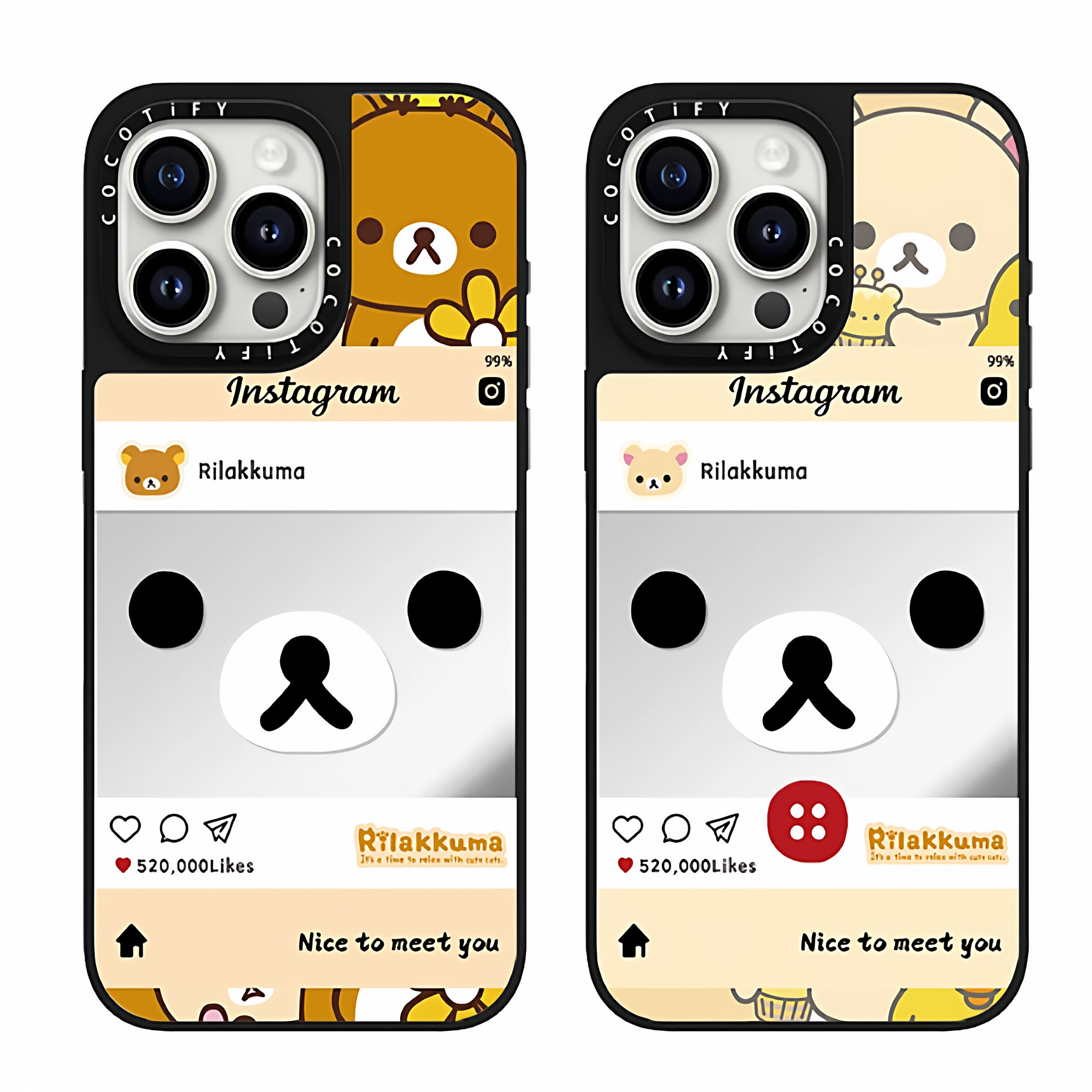 C联名可爱轻松熊镜面苹果17pro手机壳适用iphone15promax手机壳潮牌14plus防摔13保护套12pro磁吸11简约15pro