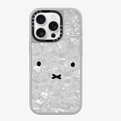CASE联名艺术家米菲兔MIFFY适用17promax手机壳iPhone16pro苹果15plus贝壳MagSafe磁吸14p可爱C家贝母13简约