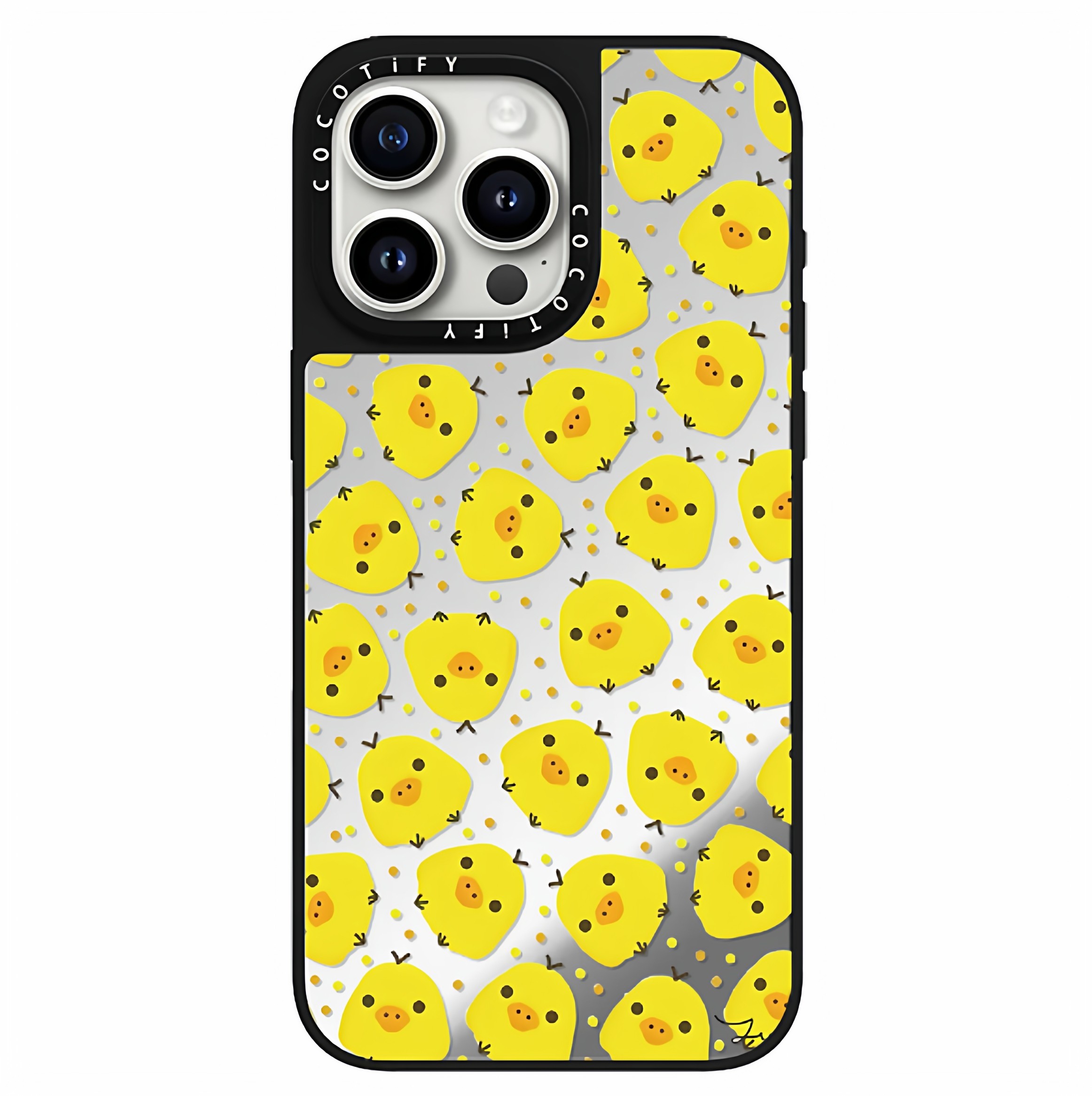 C联名可爱轻松熊镜面适用iphone17promax手机壳苹果16pro卡通14plus防摔13保护套12pro磁吸11创意15pro少女风