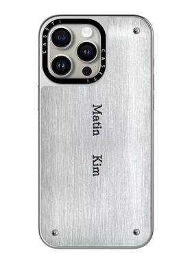 CASE联名MK牛仔英文适用17promax手机壳iPhone16pro苹果15plusMagSafe磁吸14p镜面C家13潮流12中性风11电镀银