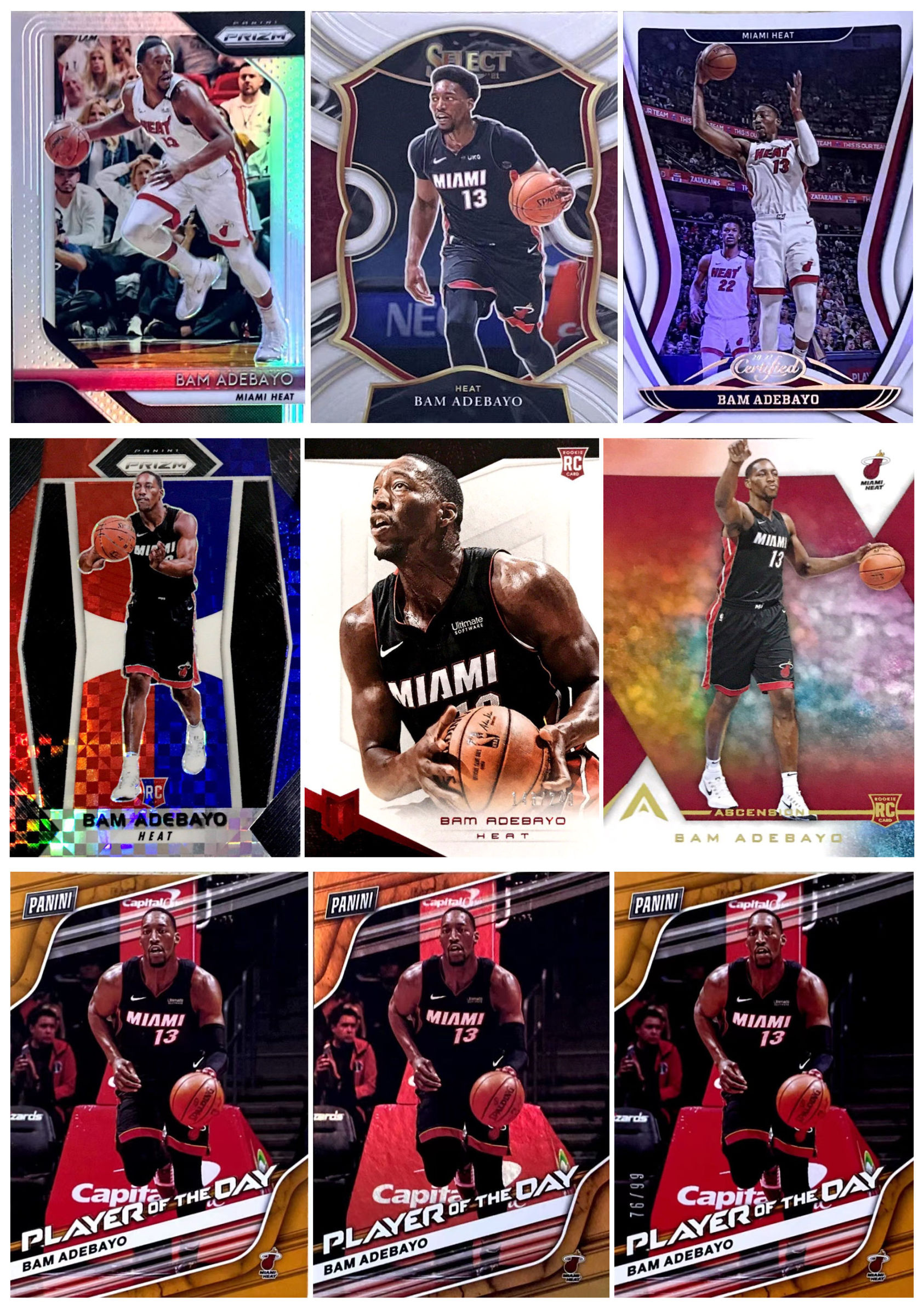 【iR】NBA球星卡 Panini 巴姆 阿德巴约 Bam Adebayo 限量 普特卡