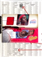 0102 Fleer Authentix Cut Ticket Jersey Card