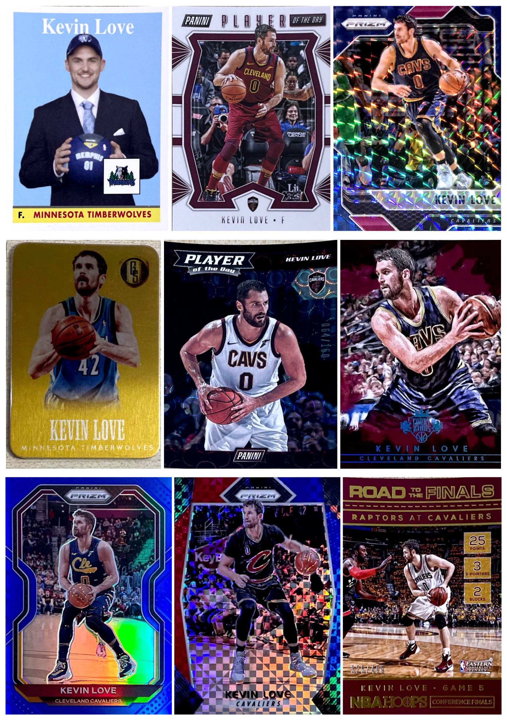 【iR】NBA球星卡 Panini 凯文 乐福 Kevin Love 勒夫 限量 普特卡