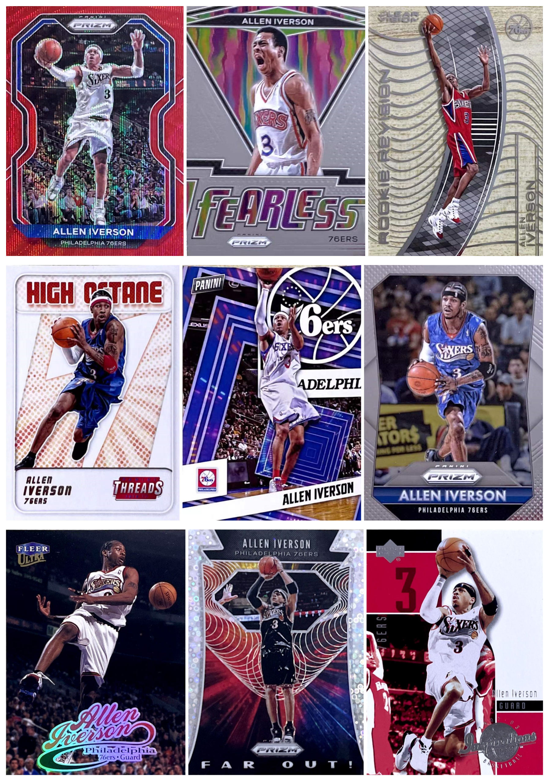 NBA正版阿伦艾弗森经典球星卡