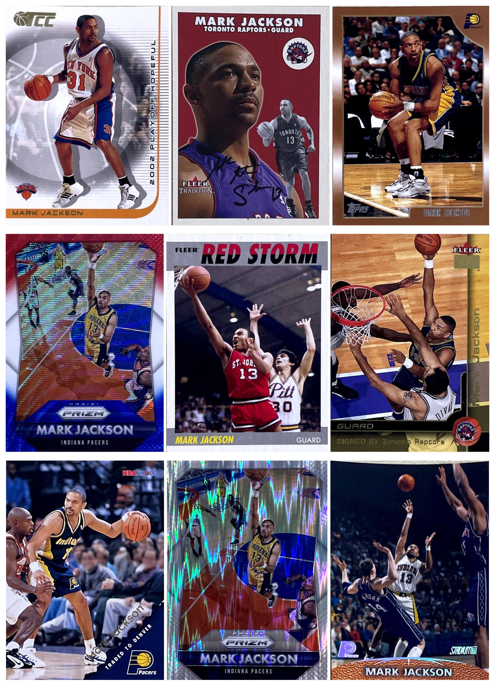 【ir】nba球星卡 topps ud 马克 杰克逊 mark jackson 普卡 特卡