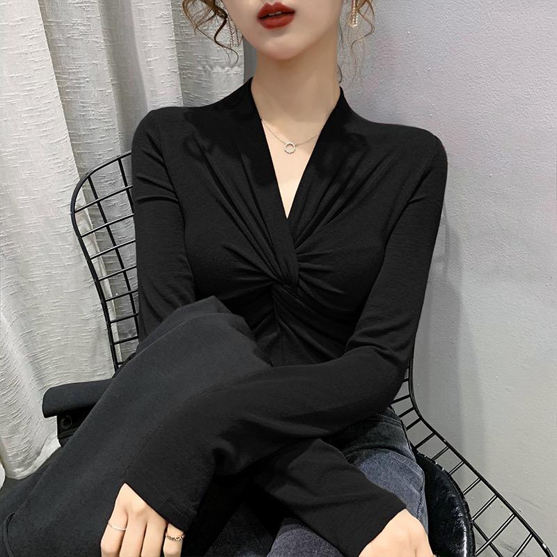 RICHSWAGGER交叉v领打底衫