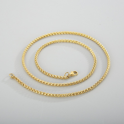 Men golden chains necklace stainless steel rapper hiphop new