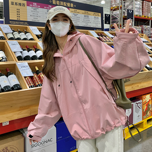 ！2026春季 粉色冲锋衣外套 2B196-K189-P145控208图片