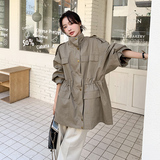 ！2026春季新品工装休闲风衣外套2B196-K185-P155控218，女装风衣，2B196