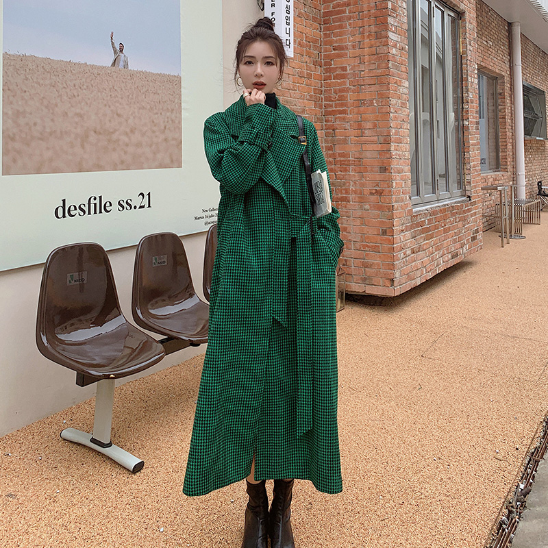 【现货】2021冬季新款千鸟格呢大衣外套202-C122-P175控258，女装毛呢外套，浙宝206A（原202）