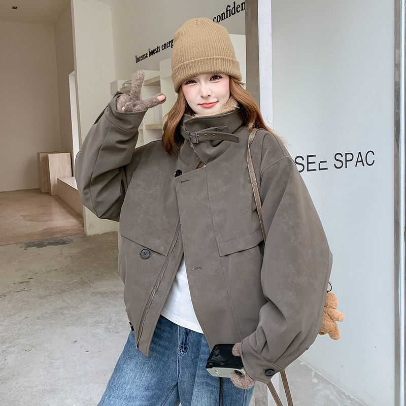 新品！2025冬季皮衣棉服短外套2B196-6095-P215控298,女装短外套,2B196