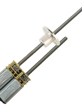 JA12-N30减速电机微型小电机低速马达M4加长螺杆金属齿轮3V6V12V