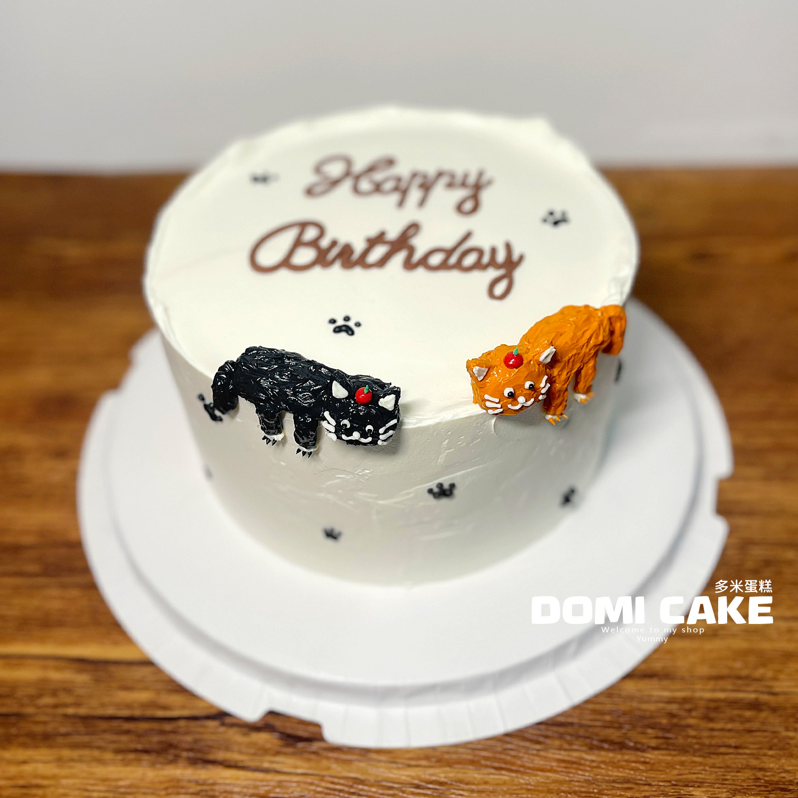 新款小猫咪创意个性生日蛋糕男女生日/节日蛋糕