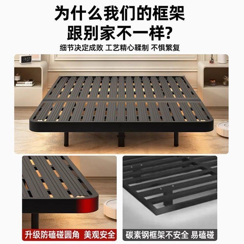 悬浮床架家用铁艺双人床无床头排骨架不锈钢床加厚铁床宿舍单人床