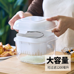 干噎酸奶过滤器自制希腊酸奶神器大容量压缩冷萃酸奶碗乳清分离机