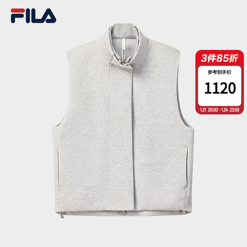 FILA Emerald斐乐女针织马甲冬季新款时尚休闲宽松双面穿上衣外套,运动服/休闲服装,单马甲,淘宝优惠券,粉丝福利购,淘宝优惠卷