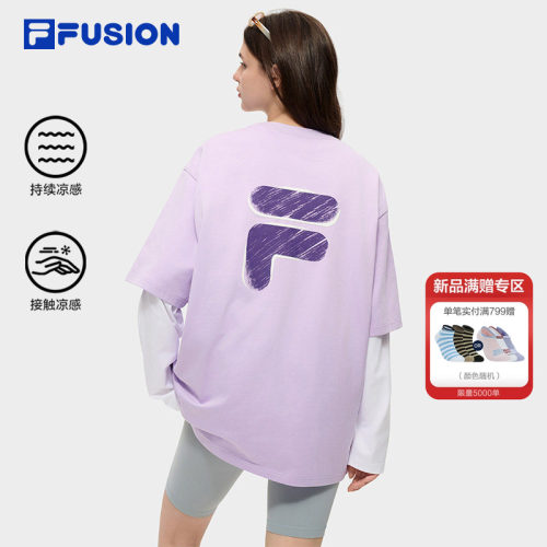 FILAFUSION斐乐潮牌短袖T
