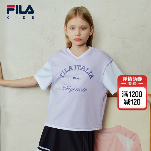 FILAKIDS斐乐儿童短袖T恤