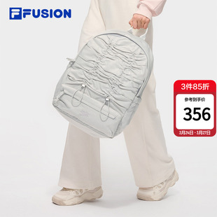FILA 休闲学生双肩包电脑包女包 FUSION斐乐官方书包背包时尚