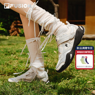 水滴鞋丨FILA FUSION 斐乐潮牌薄底鞋女鞋2025秋季新款芭蕾运动鞋