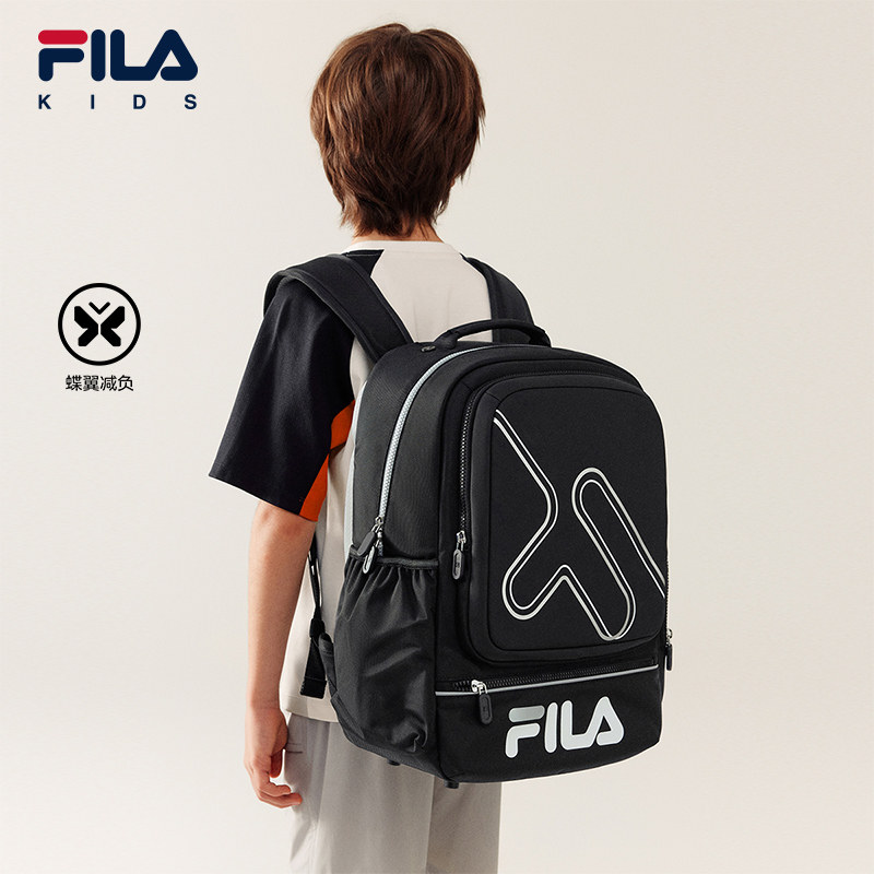 FILA KIDS斐乐儿童双肩背包2026夏季新款男女小学生蝶翼