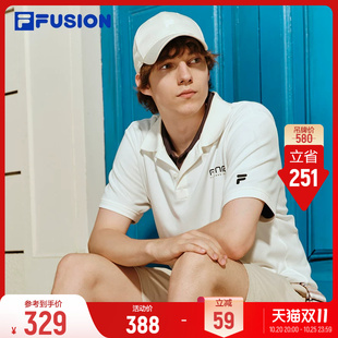 FILA FUSION斐乐针织短袖POLO衫26秋季新款男装基础百搭户外上衣