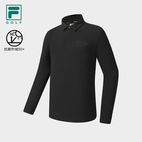FILA斐乐针织长袖POLO衫