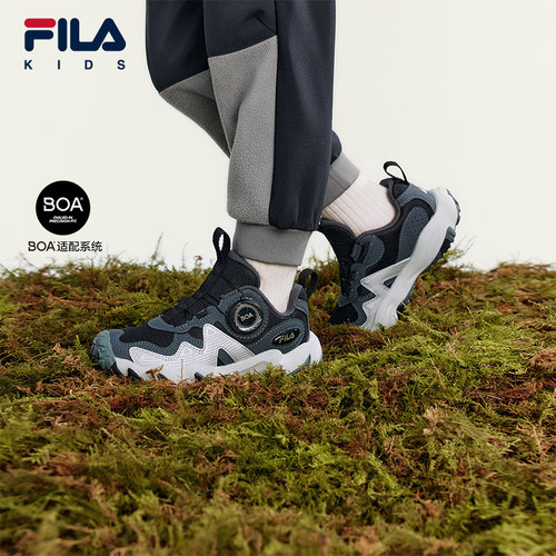 FILA KIDS斐乐童鞋儿童户外鞋2025冬季新款男女小童旋钮运动鞋