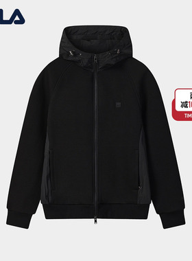 FILA MILANO斐乐官方男针织连帽外套25冬新时尚休闲简约宽松上衣