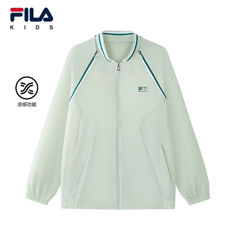 FILA KIDS斐乐童装男大童外套26秋季新款儿童高尔夫透气上衣