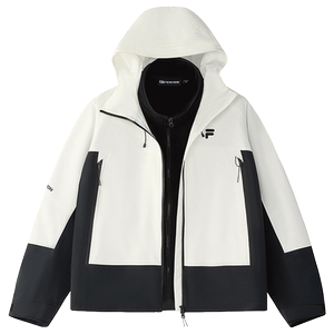 FILA FUSION斐乐潮牌情侣款梭织上衣两件套2024秋季新款宽松外套