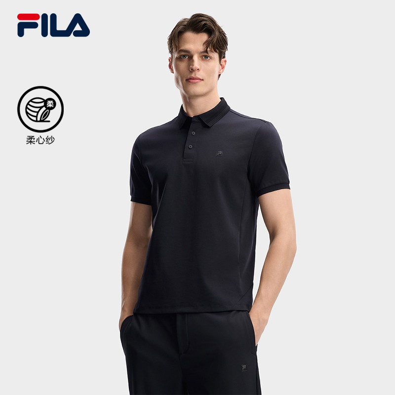 FILA 斐乐官方男子针织短袖POLO衫2026春季新款休闲基础通勤上衣,运动服/休闲服装,运动POLO衫,淘宝优惠券,粉丝福利购,淘宝优惠卷