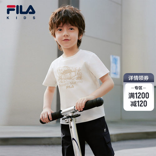 FILAKIDS斐乐针织短袖衫-K